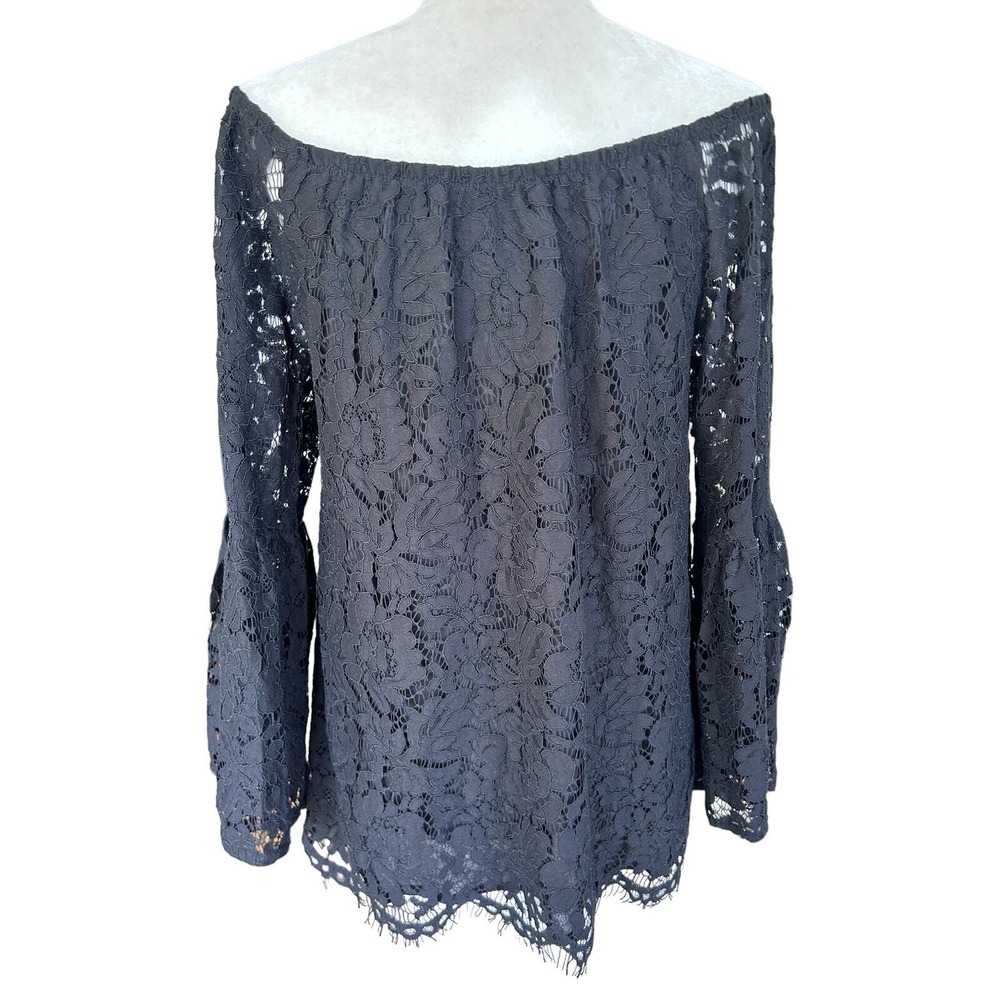 Chaser Off Shoulder Lace‎ Top Medium Fairy Festival Romantic Sheer Whimsigoth